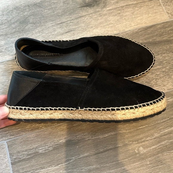 WANT LES ESSENTIELS black suede and velvet espadrilles, size 40 - Picture 4 of 5